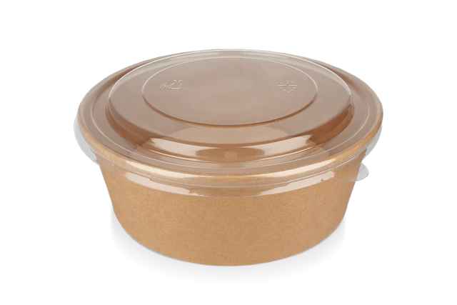Salad Poke Schale 1300ml 40oz Ø184x67mm kraft - 300 Stück