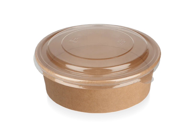 Salad Poke Schale 1100ml 38oz Ø184x60mm kraft - 300 Stück