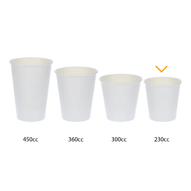 Kaffeetasse Karton 230cc 8oz Ø80mm gestreift - 1.000 Stück