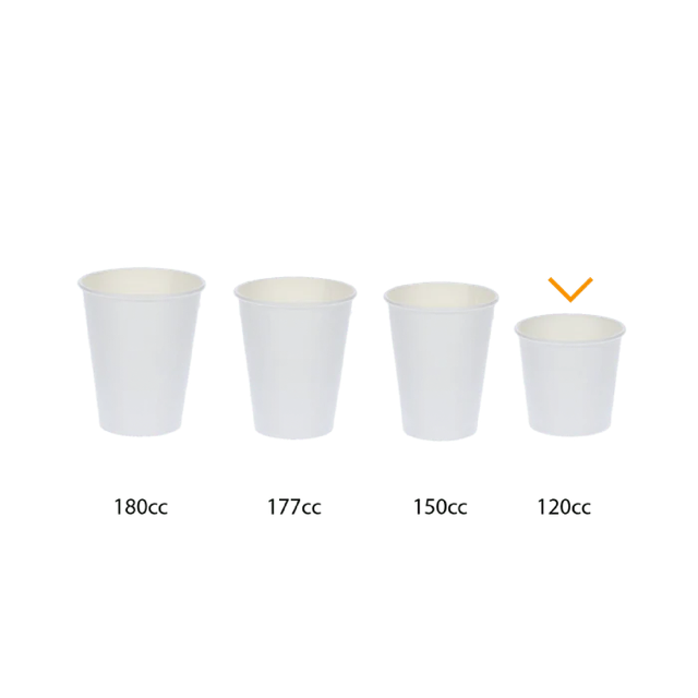 Kaffeetasse Karton 120cc 4oz Ø63mm gestreift - 1.000 Stück