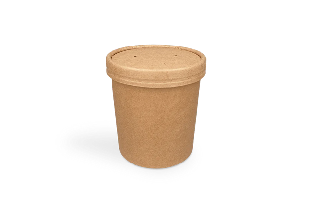 Suppentasse Karton 450ml Ø98mm 16oz kraft - 500 Stück