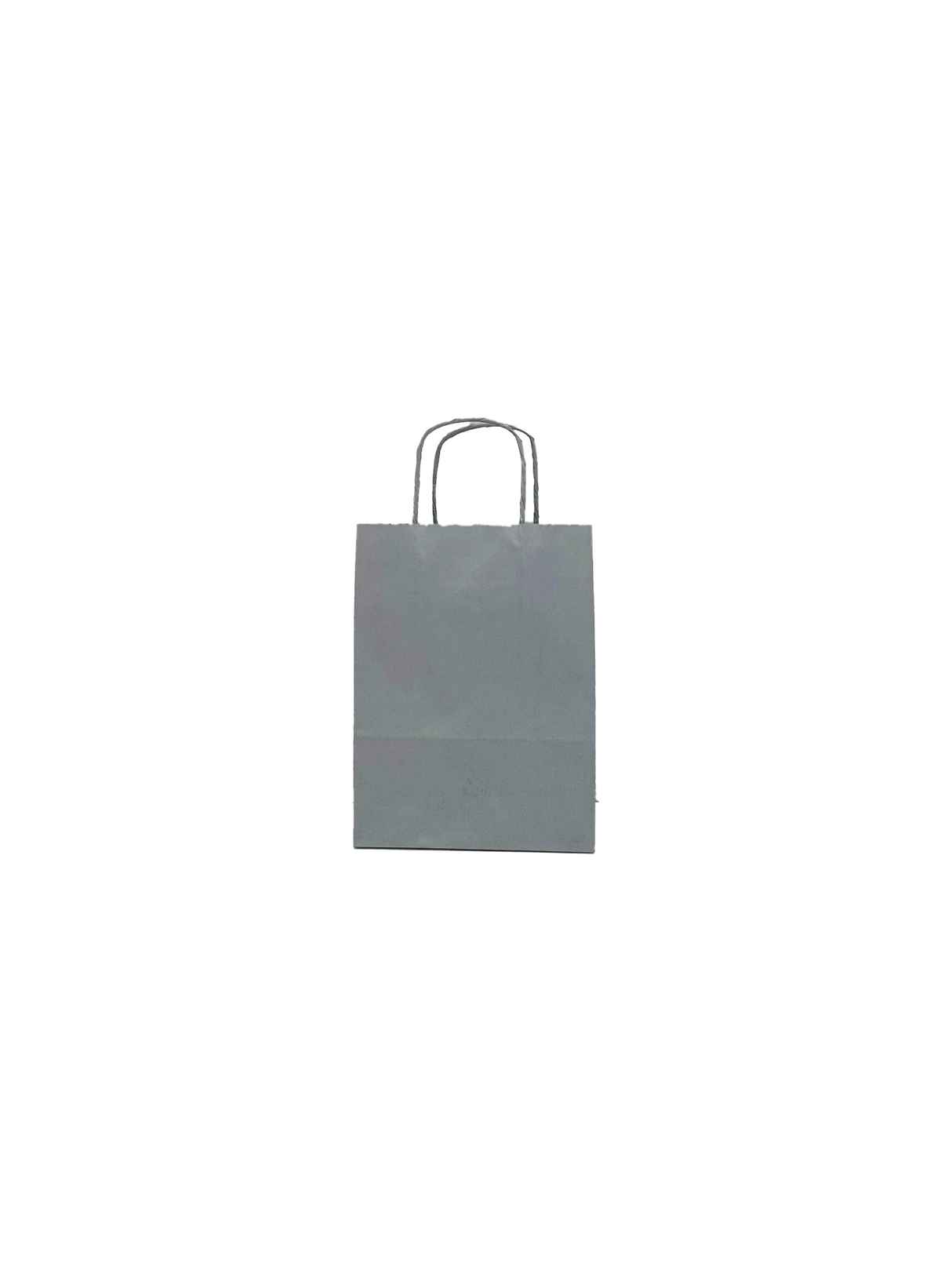 Papiertragetaschen Silber 180+80x220mm - 50 Stk