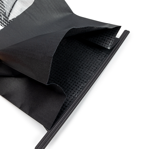 Blockbodenbeutel Schwarz 15,2x7x26,7cm - 100 Stück