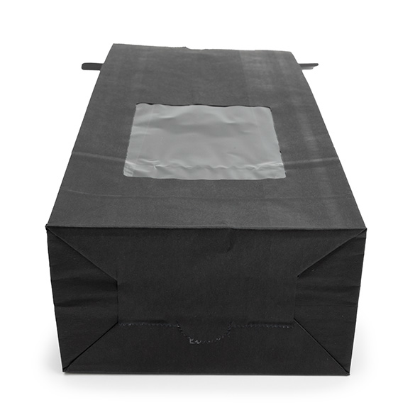 Blockbodenbeutel Schwarz 10,8x6,4x26,7cm - 100 Stück
