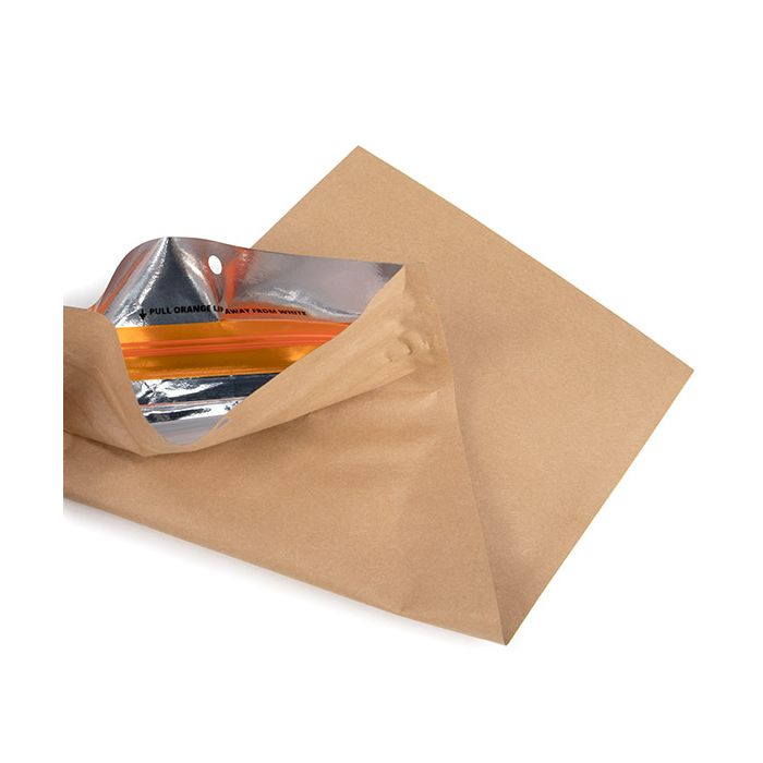 Grip Seal Bags w/ Child Resistant Zipper Kraft 76 x114 mm