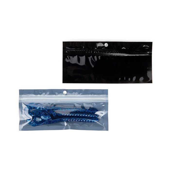 Öko Druckverschlussbeutel Schwarz 140x44mm - 100 Stk