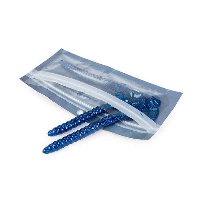 Öko Druckverschlussbeutel Schwarz 140x44mm - 100 Stk