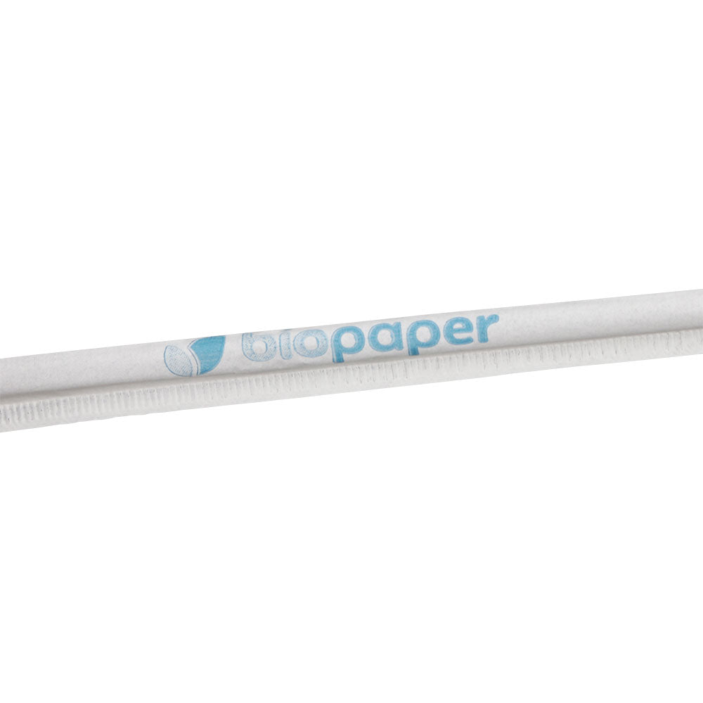Flexible Strohhalme Papier 22 cm, Ø 0,5 cm Schwarz einzeln verpackt - 5.250 Stk