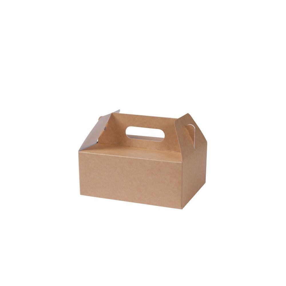 Cardboard handle box brown 210x170x90 mm