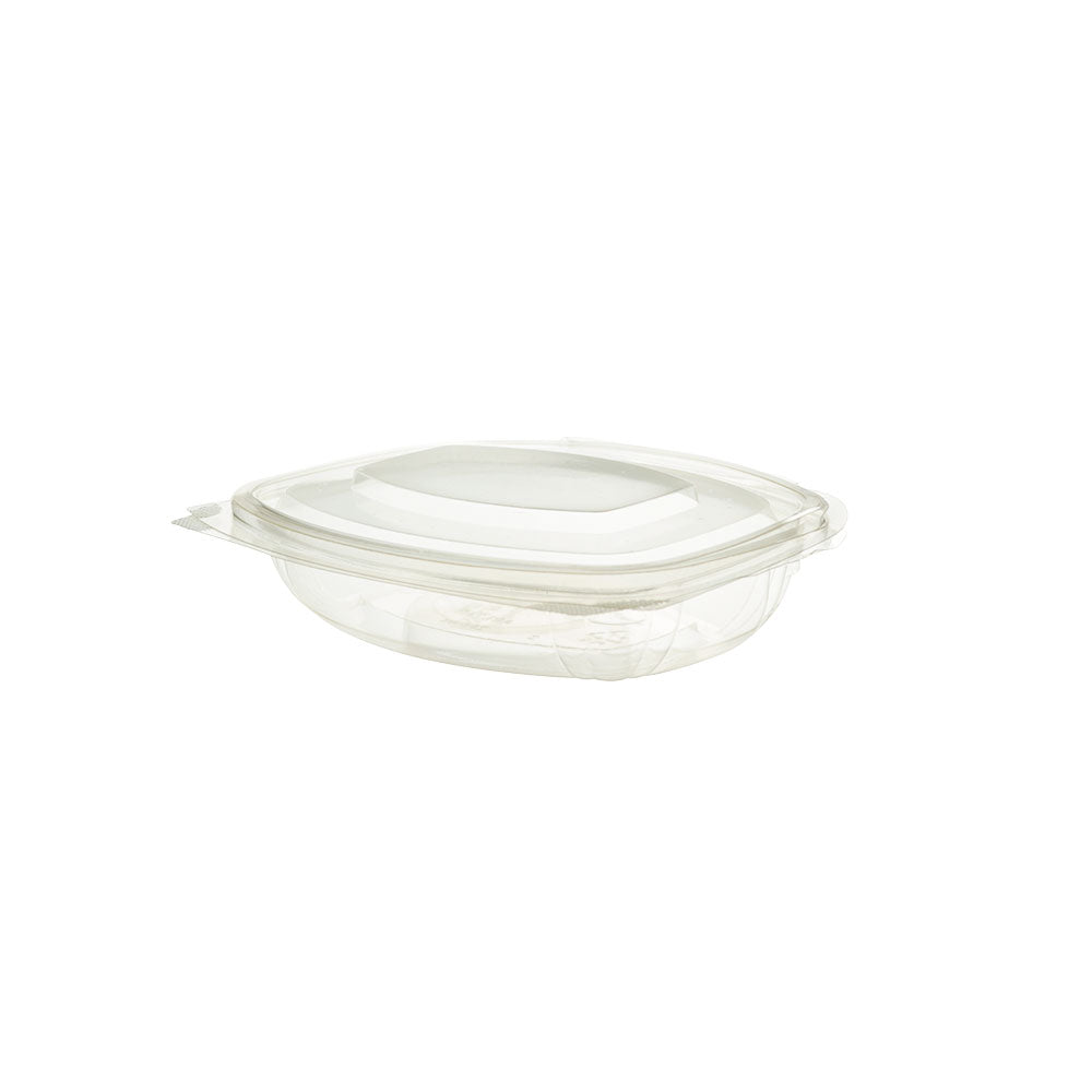 Deli-Schalen PLA 250 ml, Scharnierdeckel, rechteckig - 300 Stück