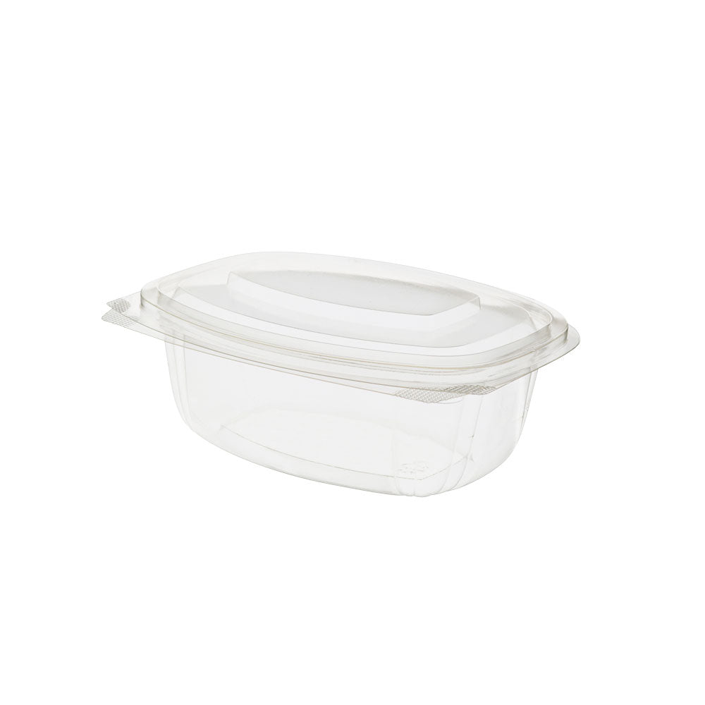 Deli-Schalen PLA 500 ml, Scharnierdeckel, rechteckig - 300 Stück
