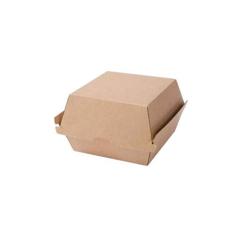 Take-away Box Braun, 16,8x15,4x9,8 cm, quadratisch - 200 Stk