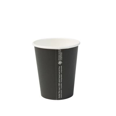 Becher Pappe 200 ml Ø 80 mm Schwarz - 1.000 Stk