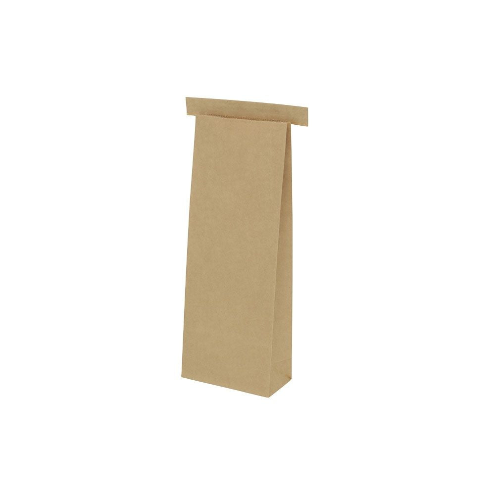 Kraftpapier Tüte Braun 90x45x235 mm wiederverschließbar - 500 Stk
