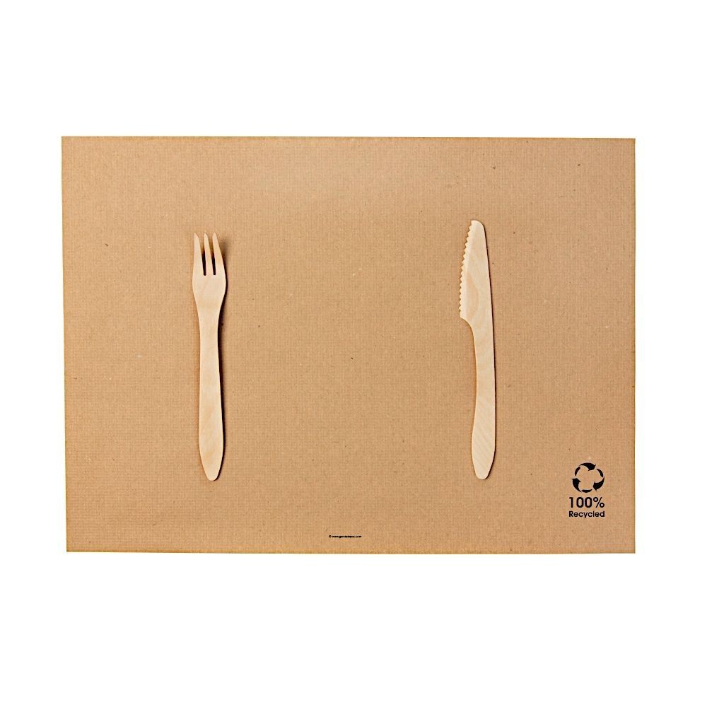 Recyceltes Papier-Tischset ungebleicht 310x430 mm - 2.000 Stk