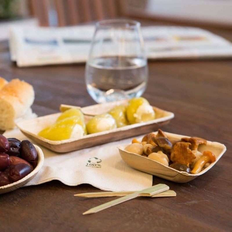 Palmblattschale 8,1 x 2,4 x 16 cm 125 ml - 400 Stk