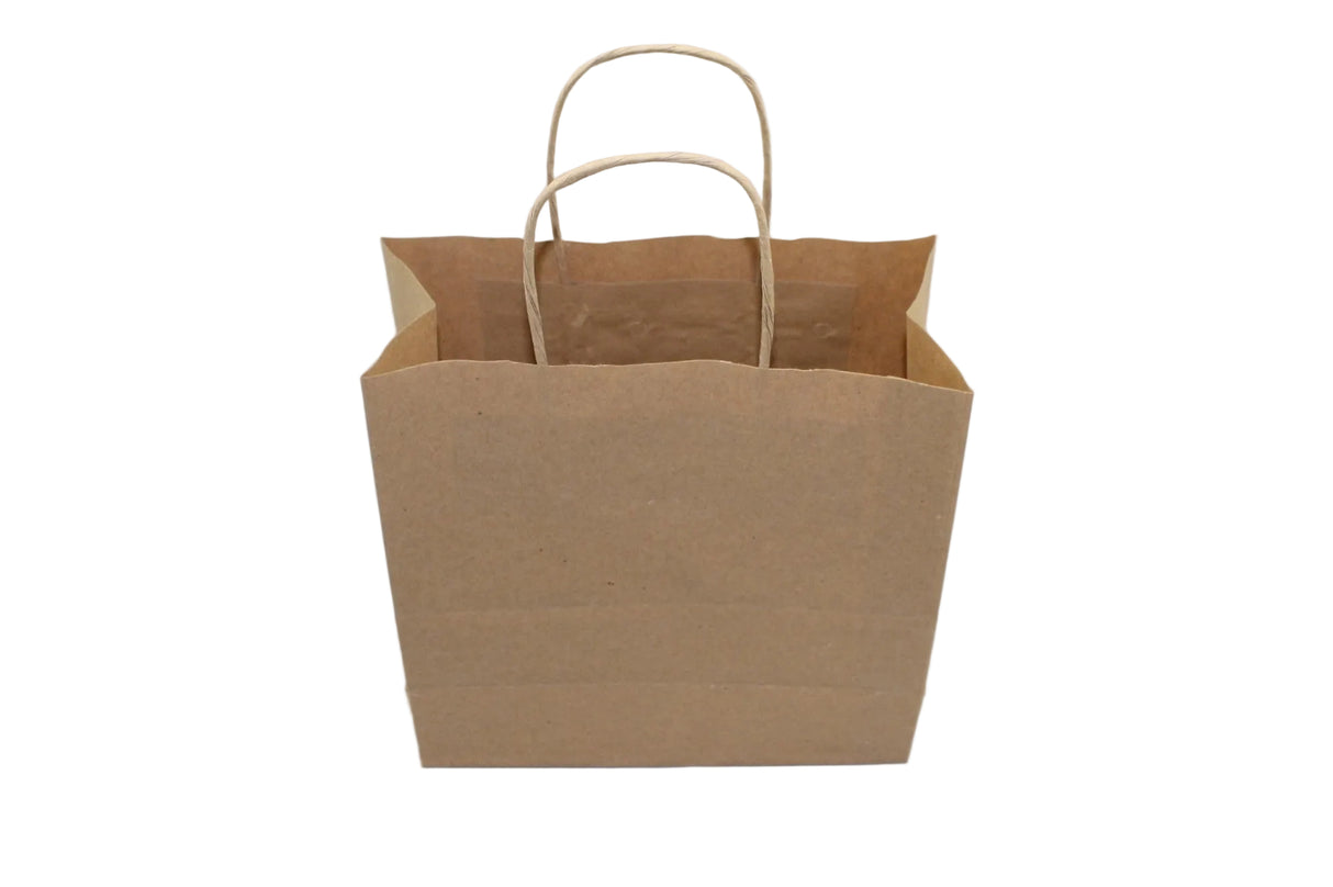 Papiertragetaschen Braun 180x80x220mm - 50 Stk
