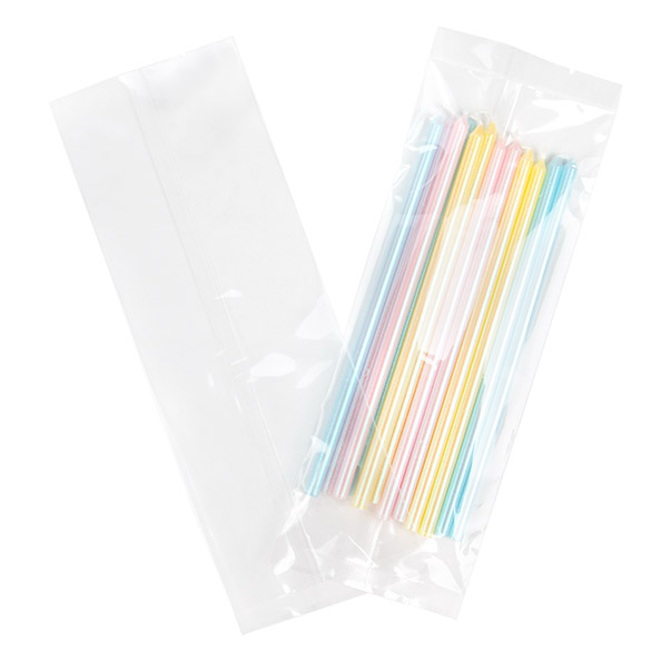 Umweltfreundliche Klappenbeutel Bioplastik 76x203mm - Premium - 100 Stk