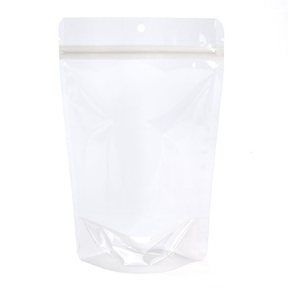 Kompostierbare Standbodenbeutel Transparent | Bioplastik | 312 Gramm | 149x89x232mm - 100 Stk