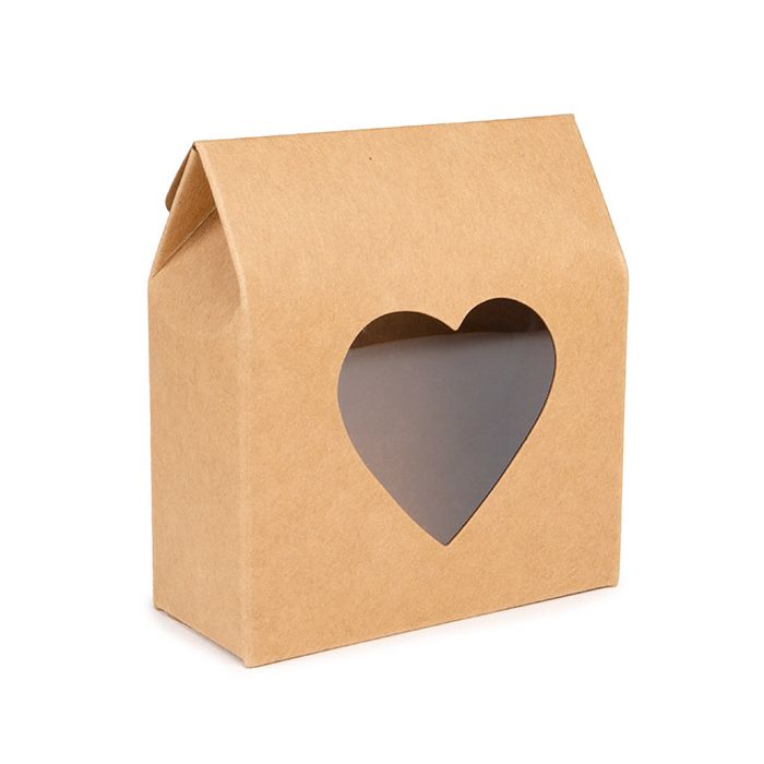 Pappschachteln Mit Herzfenster 89x38x102 mm - 25 Stk