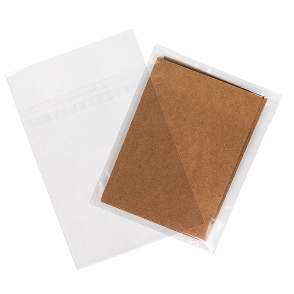 Umweltfreundliche Klappenbeutel Bioplastik 103x137mm - 100 Stk