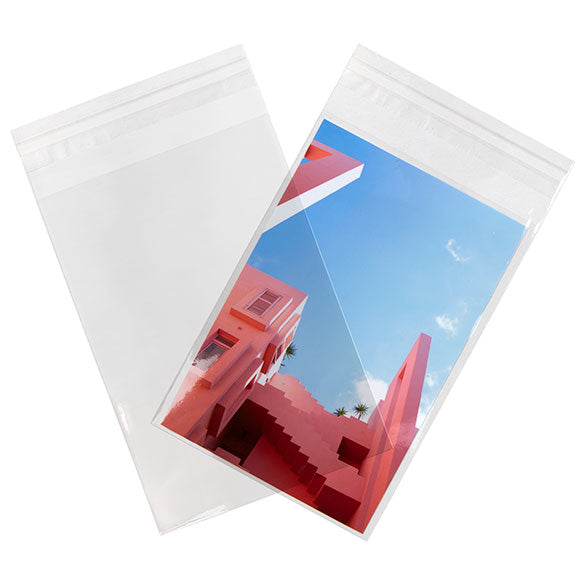 Umweltfreundliche Klappenbeutel Bioplastik 117x162mm - 100 Stk