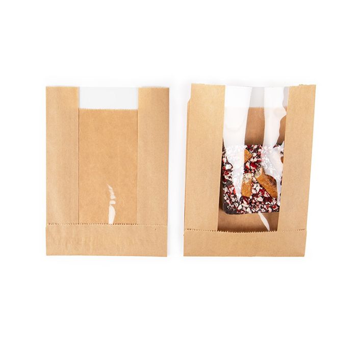 Klappenbeutel Kraftpapier 110x29x152 mm mit Seitenfalte - 100 Stk