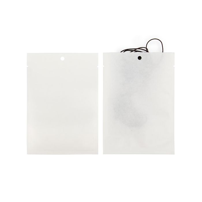 Klappenbeutel Kraftpapier Weiß Umweltfreundliche 102x152 mm Verschließbar - 100 Stk
