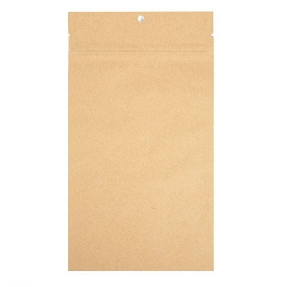 Druckverschlussbeutel Kraftpapier/Plastik 127x208mm - 100 Stk