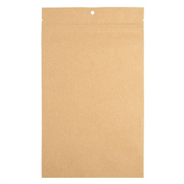 Druckverschlussbeutel Kraftpapier/Plastik 152x235mm - 100 Stk