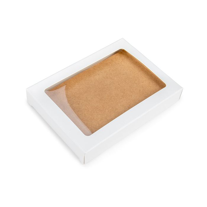 Pappschachteln mit Fenster 102x21x138mm | Weisß - 25 Stk