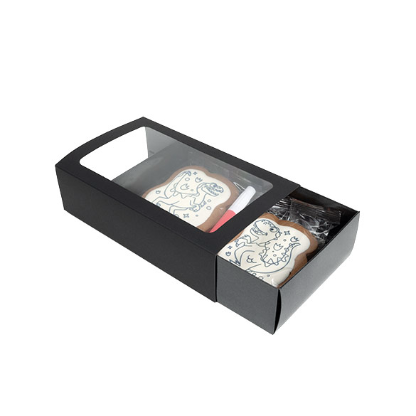 Zweiteilige Papierschachtel Schwarz 21x12,7x5,7cm - 25 Stück
