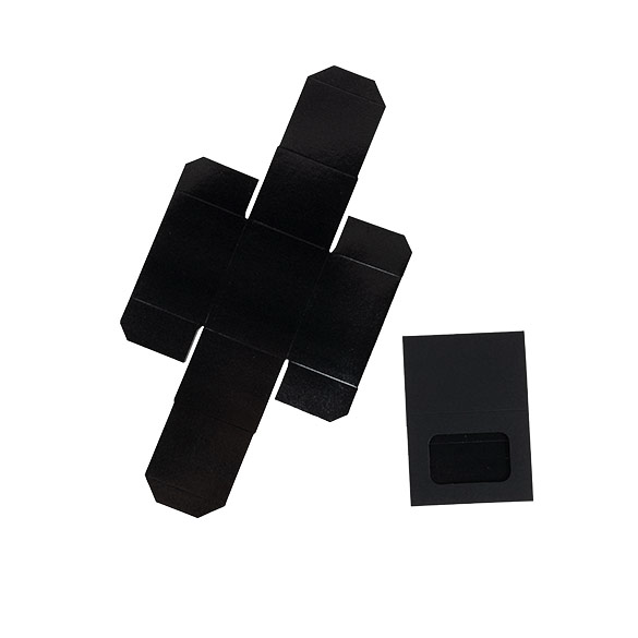 Zweiteilige Papierschachtel Schwarz 9,5x6,4x5,7cm - 25 Stück