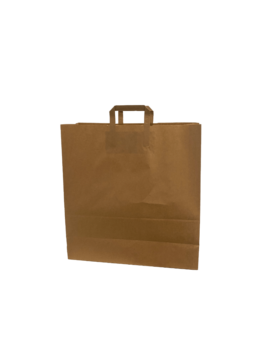 Eco Paper Shopping Bags Brown 450+170x480mm