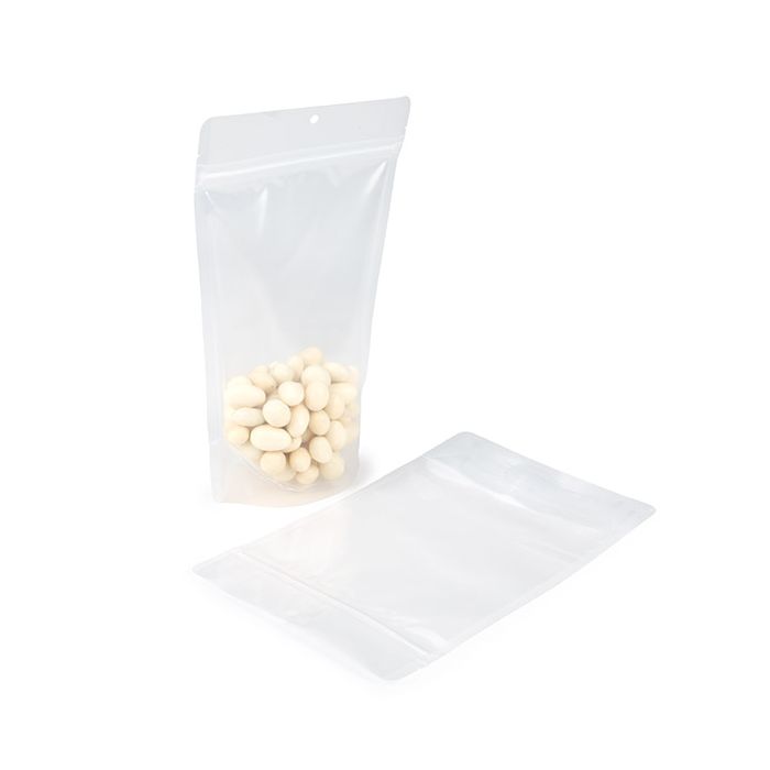 Recycelbare Standbodenbeutel Transparent | RETAIN™ | 225 Gramm | 149x89x232mm - 100 Stk