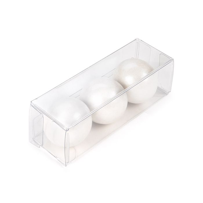 Recyceltes PET Kristallklare Schachtel 25x25x76mm - 25 Stk