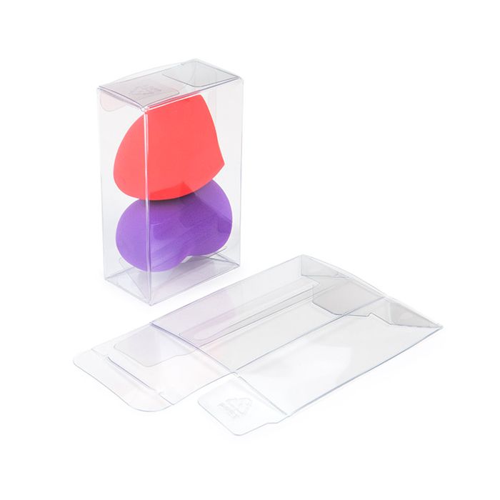 Recyceltes PET Kristallklare Schachtel 54x32x92mm | mit Autolock Boden - 25 Stk