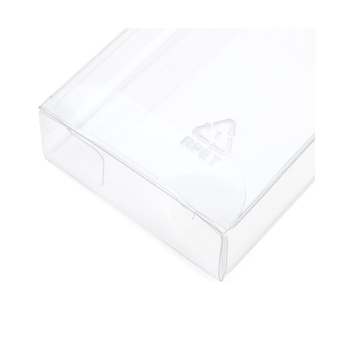 Recyceltes PET Kristallklare Schachtel 54x21x92mm - 25 Stk