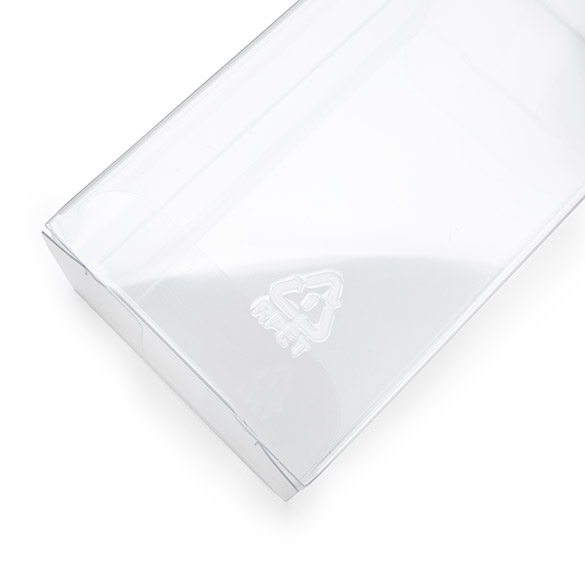 rPET Kristallklare Schachtel 5,4x3,5x10,8cm - 25 Stück