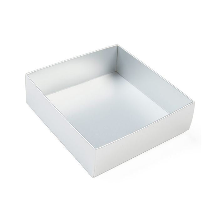 Silber Pappschachteln Boden 79x25x83mm - 25 Stk