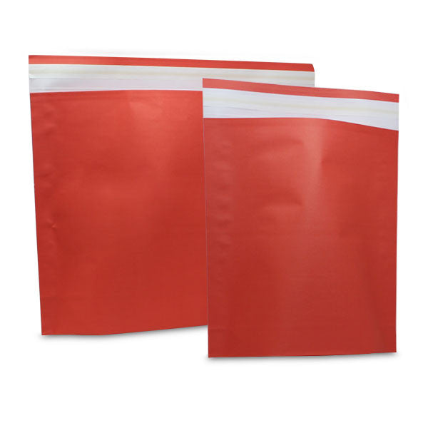 Papier-Versandtaschen 480x370+80mm Rot - 250 Stk