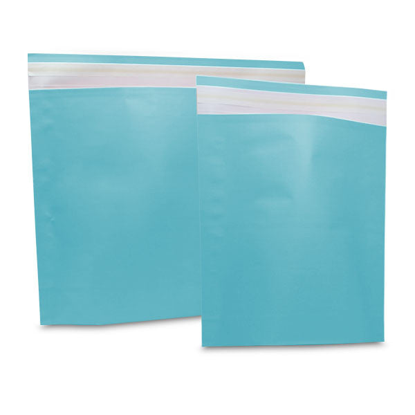 Papier-Versandtaschen 480x370+80mm Hellblau - 250 Stk