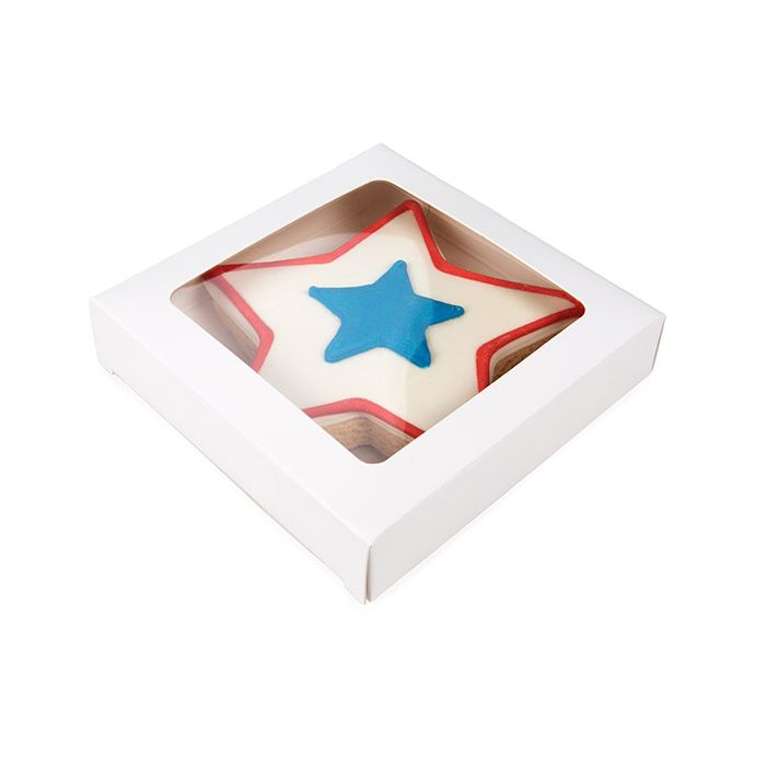 Pappschachteln mit Fenster 105x22x105mm | Weiß - 25 Stk