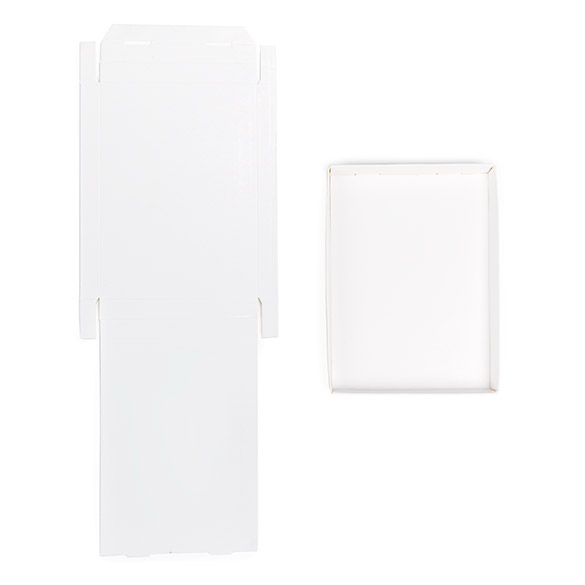 Pappschachtelböden Weiß 124x16x171mm - 25 Stk