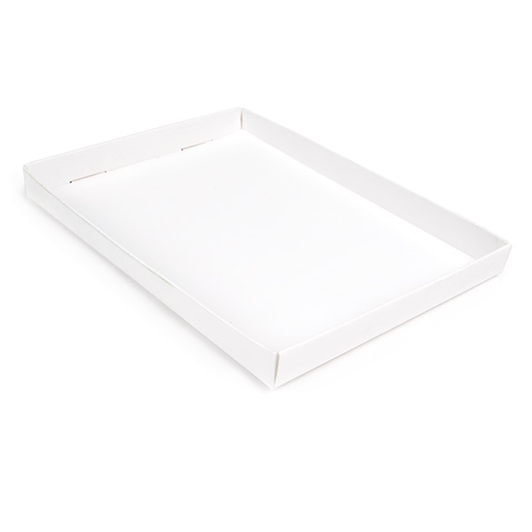 Pappschachtelböden Weiß 124x16x171mm - 25 Stk