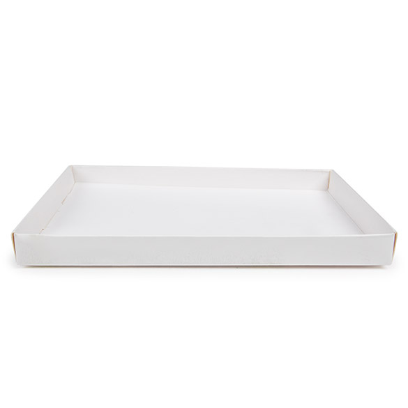 Pappschachtelböden Weiß 124x16x171mm - 25 Stk