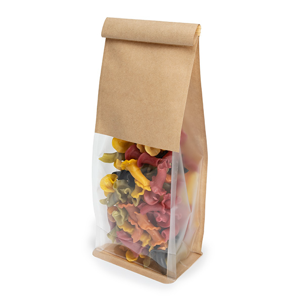 Blockbodenbeutel Kraft 8,9x6,4x25,4cm - 100 Stück