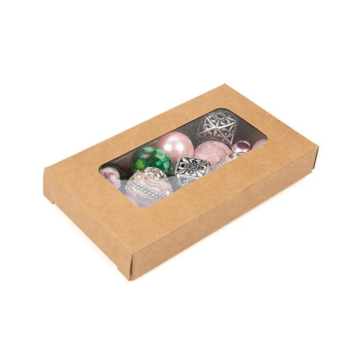 Kraft Boxes With window 54x13x92 mm