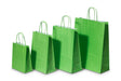 Paper Carry Bags Green 180+80x220mm 