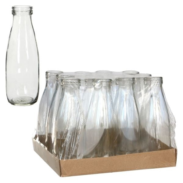 Milchflasche Glas 500ml 21x0.7cm - 12 Stk